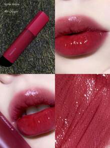 HOLIKA HOLIKA Heart Crush Glow Tint 空气感光泽唇釉，啫喱质地，玻璃般光泽，不粘腻，可叠加涂抹，提亮暖色调肤色，持久显色，口袋大小，随时上镜，5秒打造办公室光泽，韩式彩妆，3克/0.1盎司 - Drippin - 查看 3