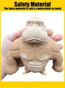 Christmas Decoration 1pc Creative Toys Pressure Gorillas Toys, Creative And Funny Toys, Funny And Angry Monkey Muscles,Toys,Monkey,Toy