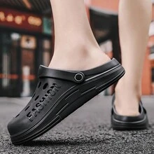 Men's Anti-Slip Clogs - Black - View 5