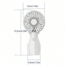 新款迷你手持风扇，静音，风力强劲，电池寿命长，便携小巧，适合户外旅行，USB小风扇 - 彩色 - 查看 3