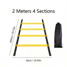 1 件终极敏捷梯速度训练设备，用于足球训练、步法、协调性和爆发力，适用于球场、沙地、家庭训练和健身房