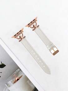 1pc Leather Watch Band For Women, Compatible With Apple Watch Bands Ultra/Se/8/7/6/5/4/3/2/1, Slim Waist Design, Sizes 38/40/41/42/44/45/49mm