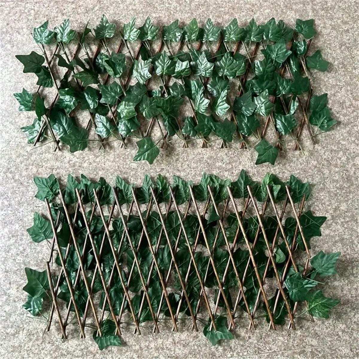 1pc Expanding Trellis Fence Retractable Fence, Artificial Garden Plant