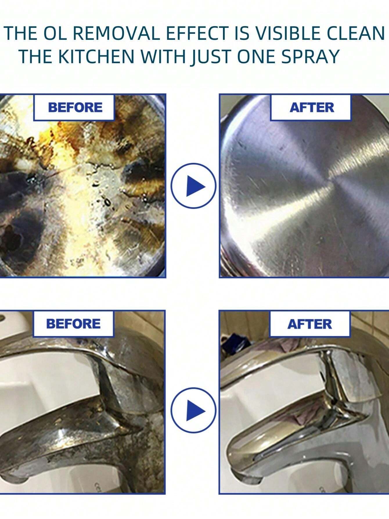 Kitchen Grease Foam Cleaner Set Hood Kitchen Utensils Heavy Duty Grease