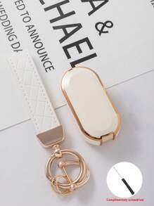 2 件菲亚特汽车钥匙扣套 + 钥匙扣，菲亚特汽车系列 TPU 材质防刮防摔 + 0.1mm 超薄超静音 | 3 键精确贴合车型（含安装螺丝刀）防摔耐磨便携设计 360° 信号保护防指纹涂层保持如新 [请查看详情页了解兼容型号] - 白色 - 查看 5