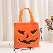 6/12/18 PCS 万圣节礼品袋可重复使用无纺布不给糖就捣蛋礼品袋猫鬼木乃伊吸血鬼僵尸南瓜万圣节手提袋带手柄适合万圣节生日