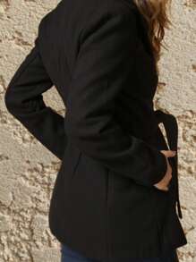 Women Coats - 黑色 - 查看 3
