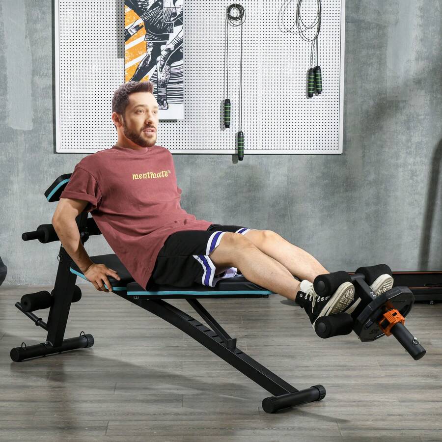 SPORTNOW Tib Bar Tibialis Trainer Calf Raise Machine For Shin Splints And Knee Pain Relief, Fits 5cm/2" Weight Plates - Black - View 1