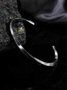 Camhanno 1PC Piece Of Vintage Exquisite Stainless Steel Open Mobius Bracelet, Not Easily Faded, Used For Men's Daily Clothing Decoration, Christmas/Valentine's Day Gifts - Mobius Bracelet - View 8