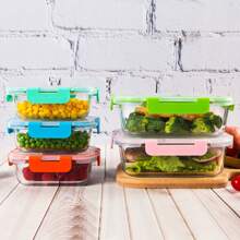 [20-Pieces]  High Borosilicate Glass Food Storage Containers Set, Glass Food Meal Prep Containers With Leakproof Airtight Lids, Perfect For Lunch, On The Go, Leftover, Kitchen Pantry Organizers And Storage - 藍綠 - 查看 8