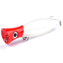 Simulated Fishing Bait Topwater Fishing Lures GT Popper Lures Saltwater Popper Lures Floating Fishing Lures Tuna Popper Lures With 3X Strong Hook Surf Fishing