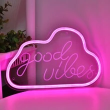 1PC 5V USB Cool Super Bright Popsicle Pizza Good Vibes With Cloud Finger Heart Coffee Cup Earphone Rose Flower Gamer Money Pocket Game Zone LED Wall Neon Sign Night Light For Rock Music Room Party Coffee Shop Cold Drink Game Room Flower Cloth Store Party BAR Decoration Gifts
