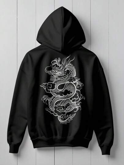 Blusa Moletom  Dragão Chinês CANGURU 1209 Fluxo Fx