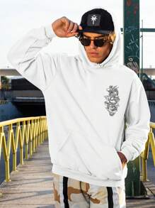 KANGARO Chinese Dragon Sweatshirt Blouse 1209 Fluxo Fx - trắng - Xem 5