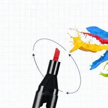 80/60/48/36/24 Colores Plumones Punta Doble ,multicolores  Marcador Para Pintar Diseño,Rotuladores Punta Pincel para Niños  y Adultos ,kit de marcadore para escolar - 36 - Ver 3