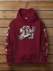 Kangaroo Sweatshirt One Piece Monkey D  Nika Gear Fifth - Màu Tím - Xem 2