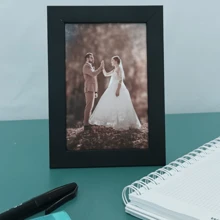 Kit 10 Picture Frames 10x15 A6 White Photo Frame With Glass - 黑色 - 查看 2