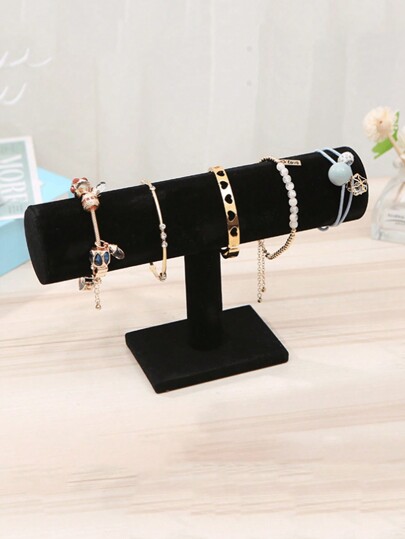 1pc Bracelet Display Stand Single Layer Velvet Watch Holder For Display, Jewelry Organizer, Watch Presentation Box, Necklace Bracelet Pendant Chain Holder, Watch Display Stand