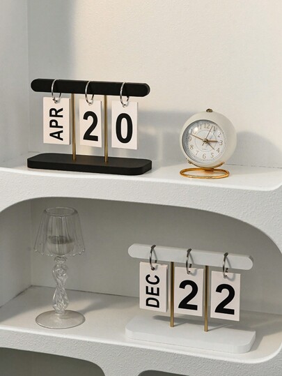 Calendario a pagina girevole minimal e creativo di stile nordico, decorazione da tavolo, per casa, soggiorno, sala da pranzo, tavolino da caffè, scrivania in ufficio, miglior regalo