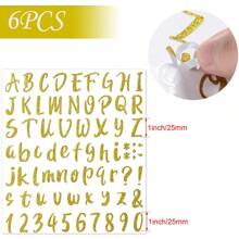 12 Sheets Alphabet Stickers, Vinyl Self-Adhesive Number Alphabet Vinyl Stickers, Mailbox Numbers Labels DIY Crafts Art Making, Colored Waterproof Letter Stickers For Sign,Notebook, Classroom Decor, Door - Multicolor - View 10