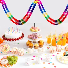 Assorted Party Garlands Colorful Origami Party Decoration - corrente colorida - 查看 1