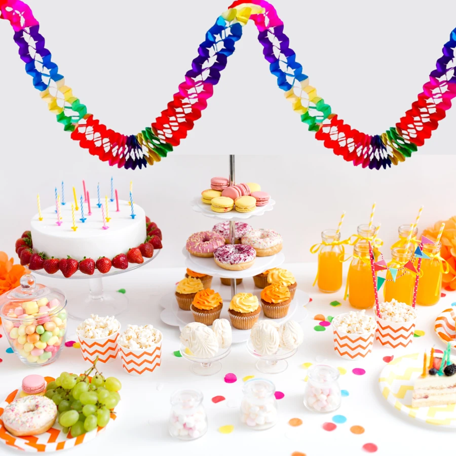 Assorted Party Garlands Colorful Origami Party Decoration - corrente colorida - 查看 1