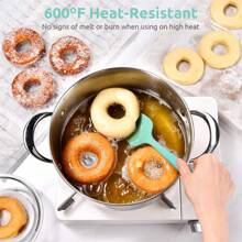 硅胶橡胶刮刀套装，厨房用刮刀，耐热烹饪和烘焙刮刀，可放入洗碗机清洗 - 多色 - 查看 3