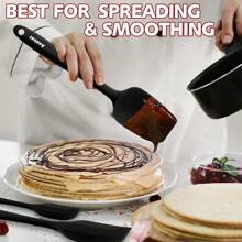 硅胶橡胶刮刀套装，厨房用刮刀，耐热烹饪和烘焙刮刀，可放入洗碗机清洗 - 多色 - 查看 6