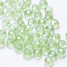 115/85/62pcs 4 6 8mm AB Color Faceted Glass Crystal Loose Spacer Beads For Jewelry Making Diy Needlework Bracelet Necklace Handmade Craft Supplies