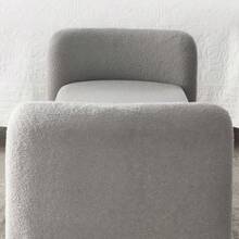 Welike 52" Bench For Bedroom End Of Bed Modern Contemporary Design Ottoman Couch Long Bench Window Sitting Fireplace Bench, Teddy - 泡棉+灰色泰迪+聚酯纖維 - 查看 7