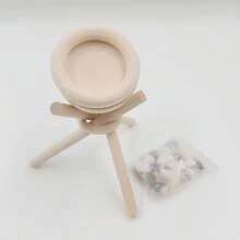 1 件木制芳香疗法精油扩散器，香味装饰木材，用于散发香味，易于组装且设计紧凑 - 黃色 - 查看 9