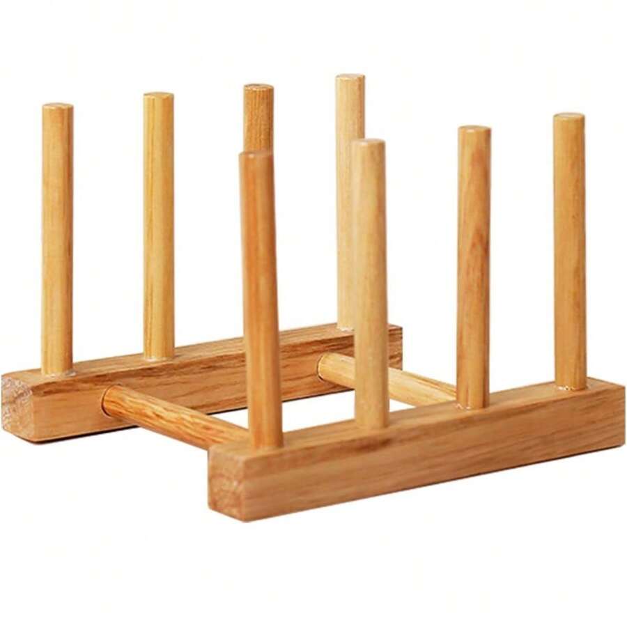 Đĩa tre Đĩa Bát Cốc Sách Nắp nồi Thớt Giá phơi Giá đỡ Điện nước Giá đỡ lưu trữ Dụng cụ sắp xếp Tủ bếp (Giữ khô) - màu nâu - Xem 1