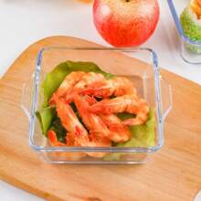 1pc Square Baking Dish, High-Borosilicate Heat-Resistant Lead-Free Glass, For Salad, Dessert, Baking Oven And Microwave