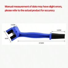 4件套自行车链条清洁套装 - 链条清洁盒 + 缝隙刷 + 大号蓝色刷子 + 轮钩刷，自行车链条清洁保养工具套装，便携式 - 彩色 - 查看 6