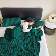 1 件纯色可爱毛绒毯子，柔软亲肤的蓬松毛毯，多尺寸多用途毛毯，适用于旅行、空调、夏季、床、沙发、办公室、卧室装饰，适合所有季节，是送给朋友和家人的完美礼物 - 彩色 - 查看 7