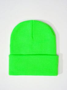 1pc Unisex Y2K Style Solid Color Knit Beanie Hat, Perfect For Casual Wear, Street Parties, Autumn & Winter Outdoor Activities, Warm & Windproof,School - Knitted Hat - View 29