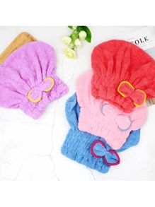 1 pièce Serviette de séchage des cheveux en microfibre super absorbante et séchage rapide, bonnet de douche épais pour adulte, accessoires et produits capillaires pour salon de coiffure, beauté, voyages essentiels, rentrée scolaire, vacances, accessoires capillaires pour femmes