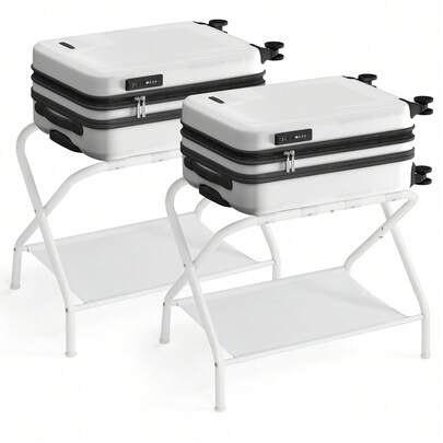 SONGMICS Luggage Racks, Set Of 2, Suitcase Stand With Fabric Storage Shelf, For Guest Room, Bedroom, Hotel, Foldable, Holds Up To 110 Lb Halloween Decorations Halloween Costumes Autumn Decor Festival Decorbedroom,Organizer,Organiser,Home Storage,White T Shirt Women,Black Pants Women,Ladies Winter Clothes,Dress,Winter Clothes For Ladies,Elegant Woman Dresses,White Shirt For Ladies,Long Sleeve,White Jumpsuit For Women,Spring Dresses For Women,Spring Outfits For Women,Spring,Spring Clothes,Minimalist,Summer TopsLuggage Racks Back To School Travel Essentials Room Decor,Home Decor,Bedroom Decor Storage Organization And Storage Puppy Keep Dress Shorts Phone Case Bikini Summer Dresses For Women Skirt Summer Dress Dresses Nails Jeans Tops White Dress Dresses For Women