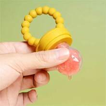 4pcs Silicone Fruit & Vegetable Feeder For Babies - Easy To Use Food Supplement Pacifier With Handle - Ideal Gift For Christmas, Halloween, And Thanksgiving Day