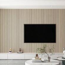 1 Rolle Selbstklebende Gitterwandtapete, 3D Holzmaserung Effekt Wandaufkleber für Schlafzimmer oder Wohnzimmer Dekoration