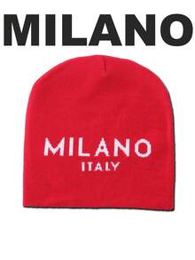 1 Stück "MILANO" Unisex Beanie Mütze im Hip Hop Stil, Y2K Mode, kalt gestrickt, warmer thermischer Hut für Männer & Frauen, Trendmode - Strickmütze - Übersicht 4