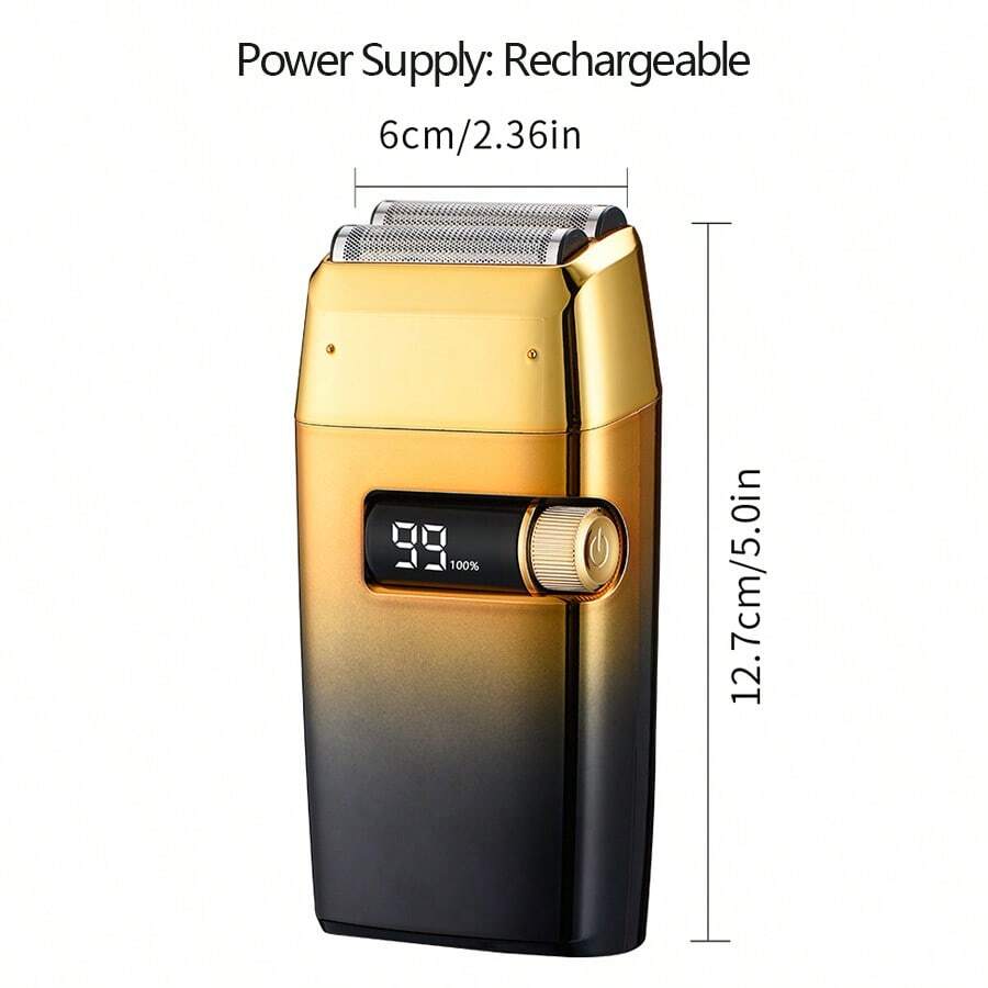 Electric Foil And Bald Shavers 2 In 1 Double Shaver For Men Blade And