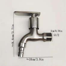 1 Stück Wasserhahn aus Zinklegierung - Waschmaschine Wasserhahn, Haushaltsküchenarmatur, Bad Armatur, Outdoor Garten Wasserhahn