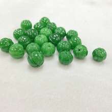 10-20 Hạt rời bí ngô ngọc bích tự nhiên, Hạt bí ngô lễ hội thủ công, Vòng tay và phụ kiện DIY thủ công dành cho nữ - Hạt rời cho phép tự do sáng tạo tối đa để tạo ra các phụ kiện trang sức có móc khóa độc đáo có thể dùng làm quà tặng độc đáo cho phụ nữ, quà tặng ngày lễ. - màu xanh lá - Xem 7