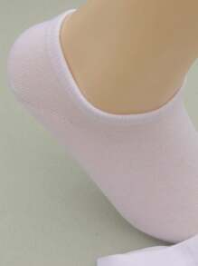 10 pares Calcetines de tobillo sólidos para mujer, calcetines respirable sin mostrar, calcetines cortos multicolores de corte bajo para chica - Multicolor - Ver 4