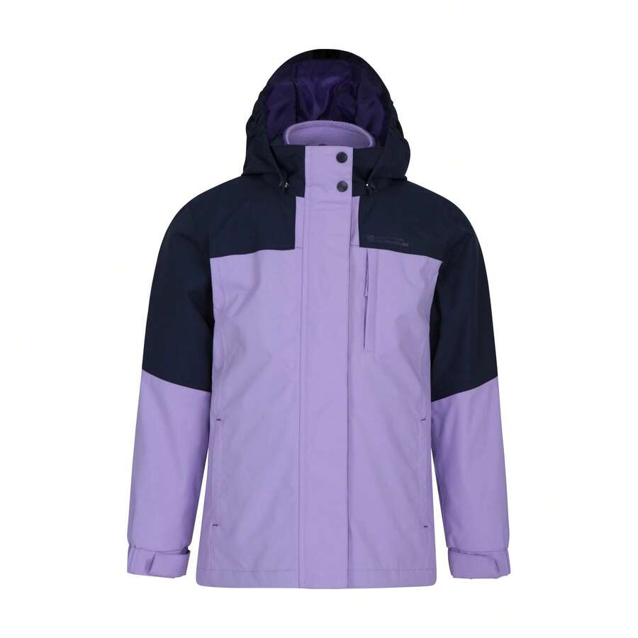 Childrens/Kids 3 In 1 Waterproof Jacket (Purple) - Morado - Ver 1