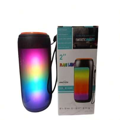 Caixa De Som Portátil Bluetooth com Luz RGB