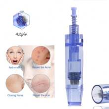 10/50/100/300支 Derma Pen 刺青針頭卡式替換針頭 適用於 MYM A6 A1 N2 微針美療美容儀 皮膚護理 (0.25mm) - 藍色 - 查看 10