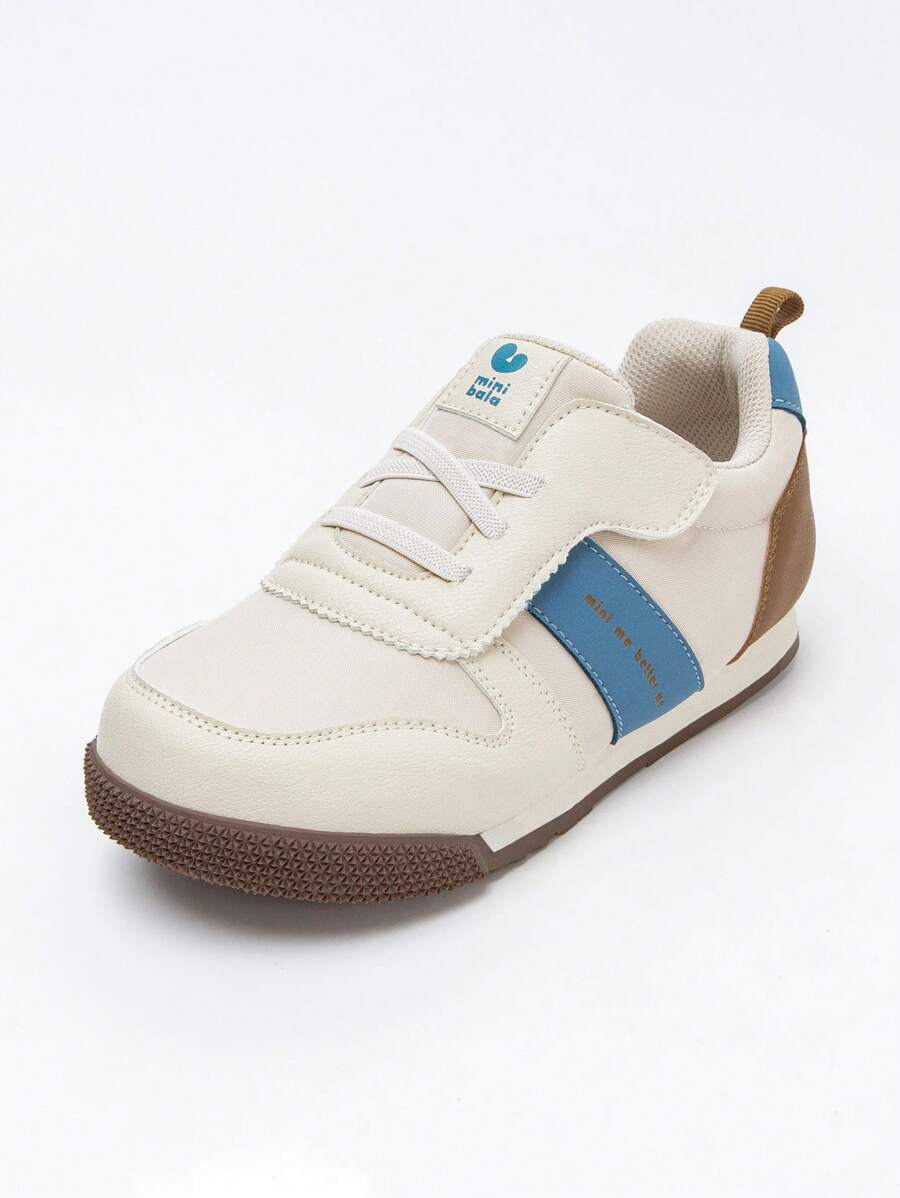 mini bala 男孩和女孩透气防滑钩环鞋 - 藍色 - 查看 1