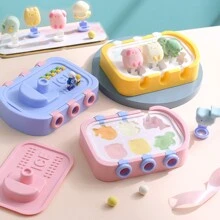 Cute Ice Cream Mold,  Silicone Popsicle Mold, DIY Ice Lolly, Ice Cube Tray - Multicolor - View 2